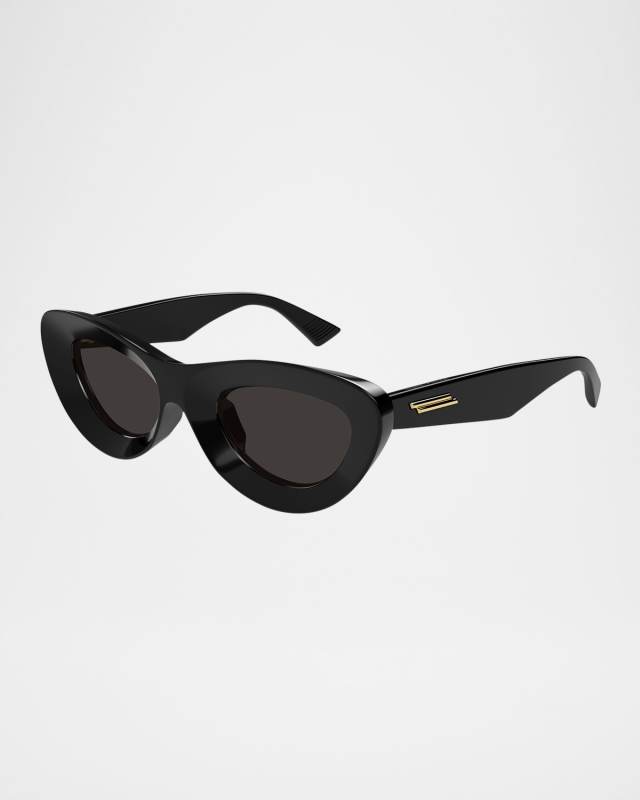 Ribbon Plastic Cat-Eye Sunglasses